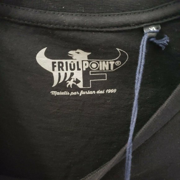 Friul Point Tee T Shirt Mens Black Graphic FURLANS INVADERS Computer XL L NWT - Picture 6 of 12
